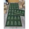 Pine Christmas Tree Runner And Doormat Set -Home Comprehensive VMI73 SQ1 0000000047 GREEN SLf