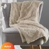 Catherine Lansfield Cosy Diamond Soft Throw - Natural 2 Catherine Lansfield Cosy Diamond Soft Throw - Natural -Home Comprehensive VMROE SQ1 0000000003 NATURAL RSr