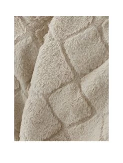 Catherine Lansfield Cosy Diamond Soft Throw - Natural 9 Catherine Lansfield Cosy Diamond Soft Throw - Natural -Home Comprehensive VMROE SQ3 0000000003 NATURAL SLa