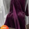 Catherine Lansfield Cosy Diamond Soft Throw - Plum 2 Catherine Lansfield Cosy Diamond Soft Throw - Plum -Home Comprehensive VMRQP SQ1 0000000026 PLUM RSr
