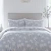 Drift Home Elswick Duvet Cover Set - Grey -Home Comprehensive VNDU5 SQ1 0000000005 GREY RSr