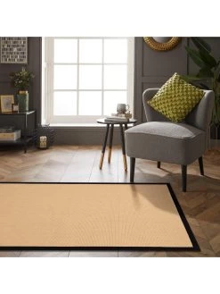 Esselle Swinton Sisal Jute Black Colour Boucle Runner -Home Comprehensive VNGEA SQ3 0000000003 NATURAL SLd