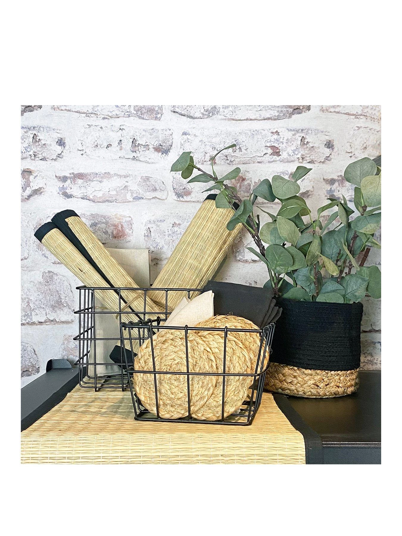 Esselle Addiscombe Set Of 2 Nested Metal Black Square 3 Esselle Addiscombe Set Of 2 Nested Metal Black Square