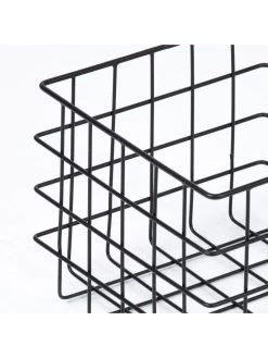 Esselle Addiscombe Set Of 2 Nested Metal Black Square 11 Esselle Addiscombe Set Of 2 Nested Metal Black Square -Home Comprehensive VNGF8 SQ5 0000000004 BLACK SLd3