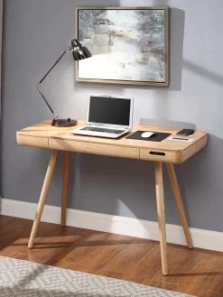 Jual San Francisco Smart Desk With Wireless Charging And Bluetooth Speakers - Oak