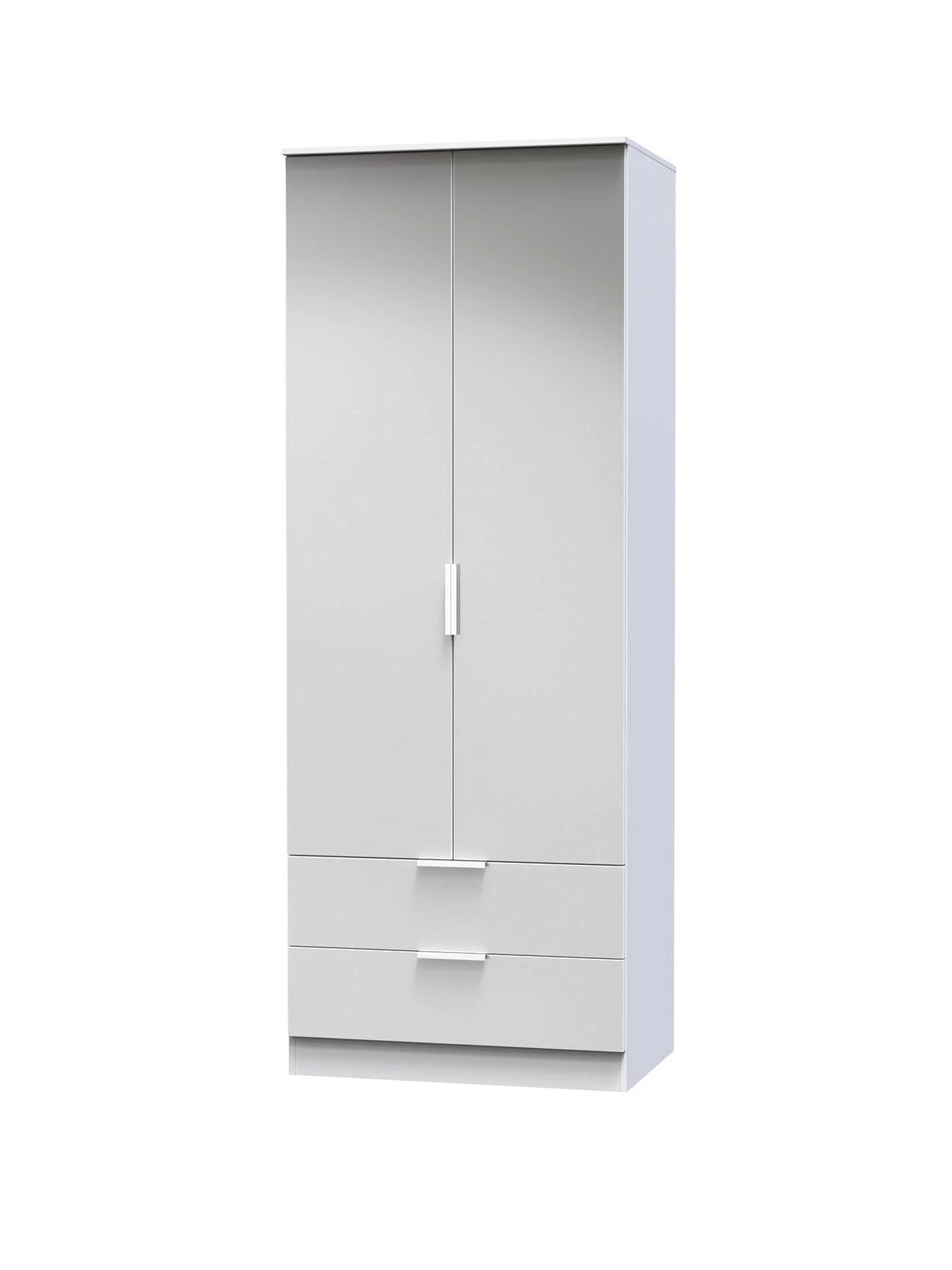 SWIFT Adair Ready Assembled 2 Door 2 Drawer Wardrobe 4 SWIFT Adair Ready Assembled 2 Door 2 Drawer Wardrobe - Image 2
