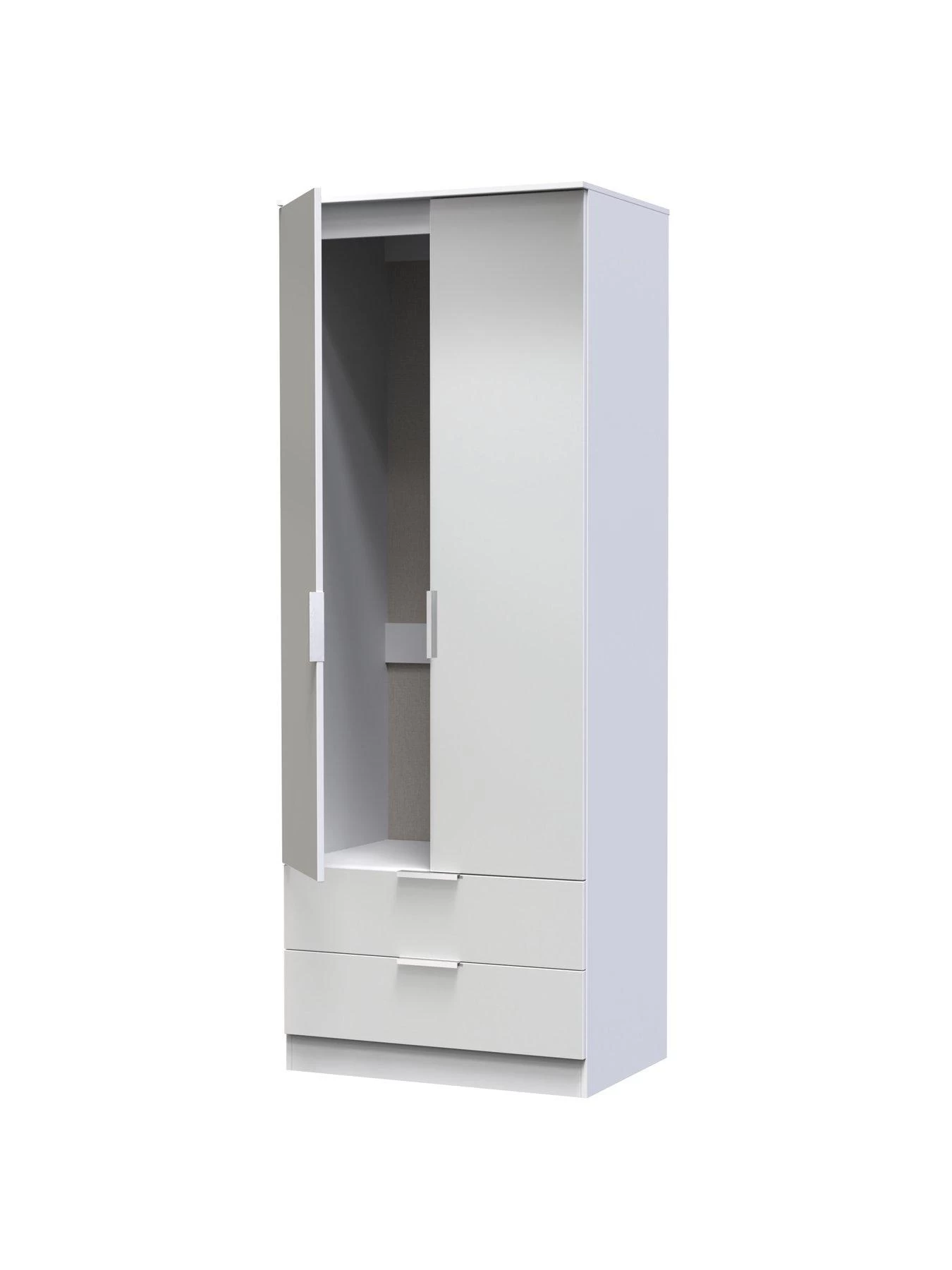 SWIFT Adair Ready Assembled 2 Door 2 Drawer Wardrobe 6 SWIFT Adair Ready Assembled 2 Door 2 Drawer Wardrobe - Image 4