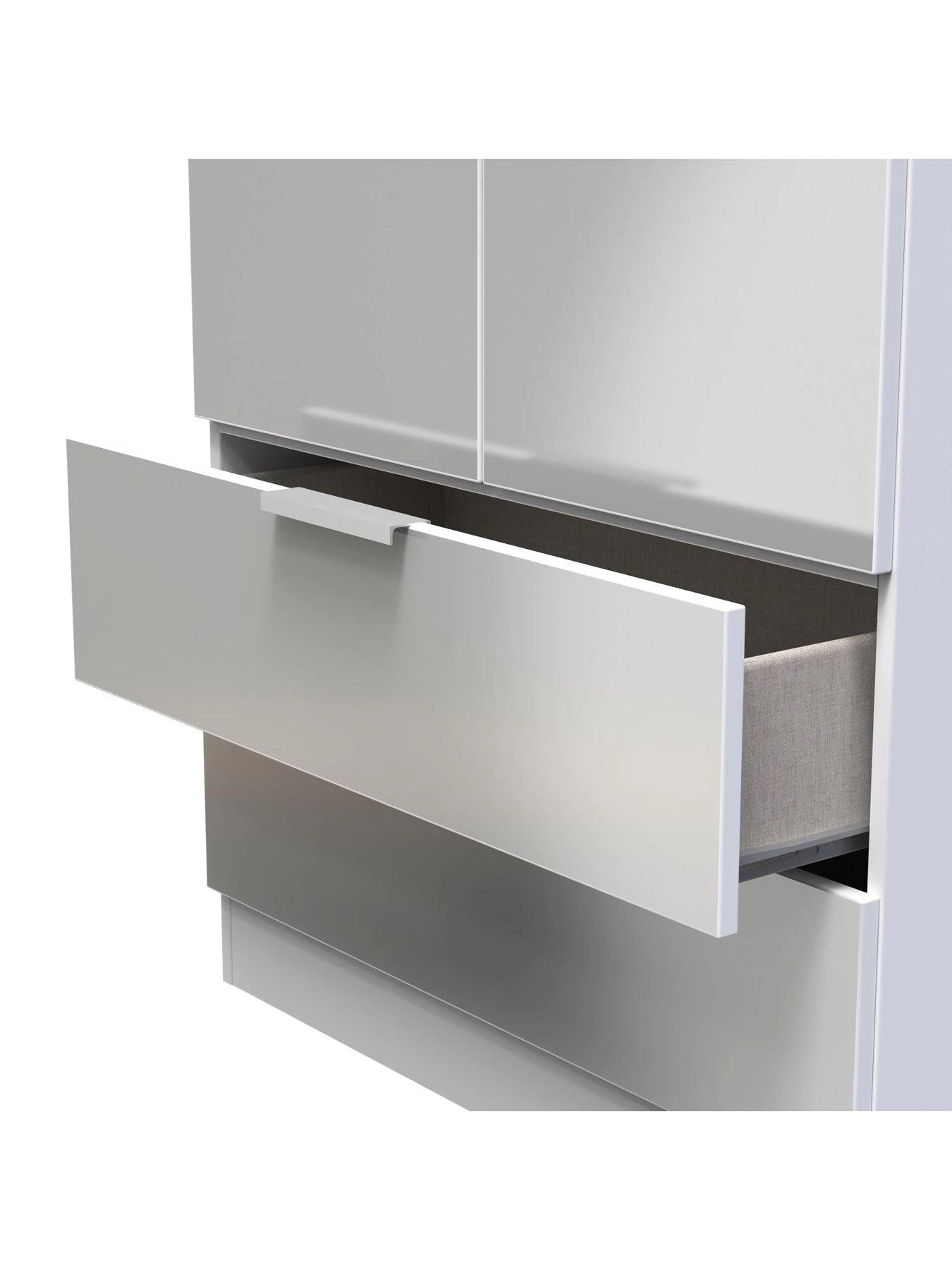 SWIFT Adair Ready Assembled 2 Door 2 Drawer Wardrobe 7 SWIFT Adair Ready Assembled 2 Door 2 Drawer Wardrobe - Image 5