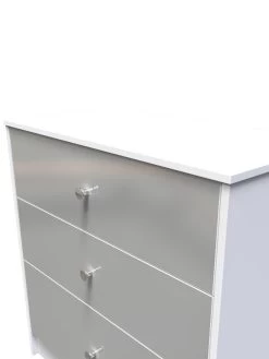 SWIFT Verity Ready Assembled 3 Drawer Deep Chest -Home Comprehensive VNOF7 SQ4 0000000563 GREY GLOSS SLd