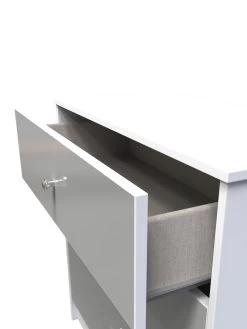 SWIFT Verity Ready Assembled 3 Drawer Deep Chest -Home Comprehensive VNOF7 SQ5 0000000563 GREY GLOSS SLd1