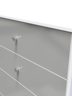 SWIFT Verity Ready Assembled 4 Drawer Deep Chest -Home Comprehensive VNOF8 SQ4 0000000563 GREY GLOSS SLd