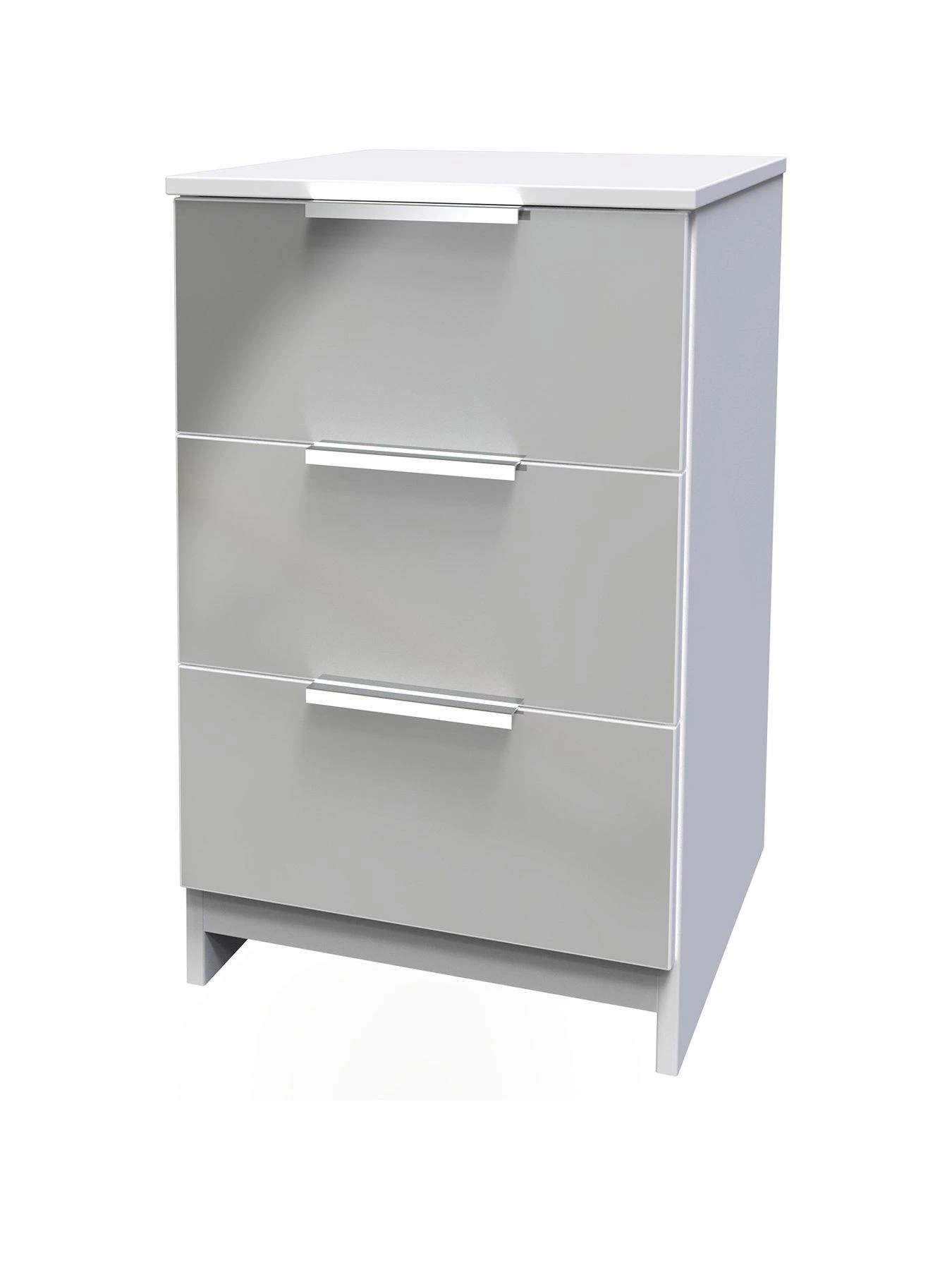 SWIFT Adair Ready Assembled 3 Drawer Bedside Cabinet 4 SWIFT Adair Ready Assembled 3 Drawer Bedside Cabinet - Image 2