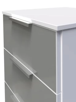 SWIFT Adair Ready Assembled 3 Drawer Bedside Cabinet 9 SWIFT Adair Ready Assembled 3 Drawer Bedside Cabinet -Home Comprehensive VNOGJ SQ4 0000000563 GREY GLOSS SLd