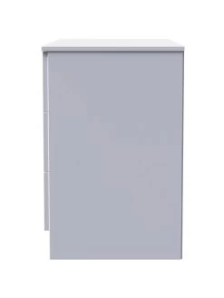 SWIFT Adair Ready Assembled 3 Drawer Bedside Cabinet 11 SWIFT Adair Ready Assembled 3 Drawer Bedside Cabinet -Home Comprehensive VNOGJ SQ6 0000000563 GREY GLOSS SLd2
