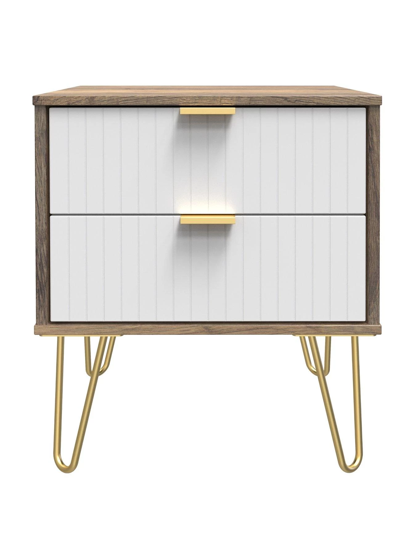 SWIFT Andie Ready Assembled 2 Drawer Bedside Cabinet 4 SWIFT Andie Ready Assembled 2 Drawer Bedside Cabinet - Image 2