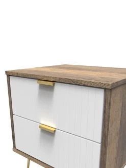 SWIFT Andie Ready Assembled 2 Drawer Bedside Cabinet 11 SWIFT Andie Ready Assembled 2 Drawer Bedside Cabinet -Home Comprehensive VNOHM SQ4 0000000013 WHITE SLd