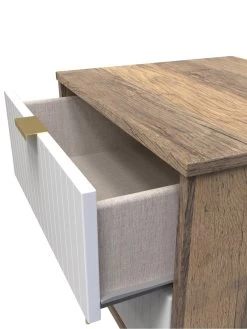 SWIFT Andie Ready Assembled 2 Drawer Bedside Cabinet 12 SWIFT Andie Ready Assembled 2 Drawer Bedside Cabinet -Home Comprehensive VNOHM SQ5 0000000013 WHITE SLd1