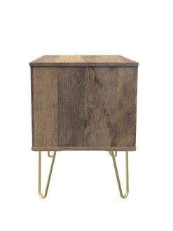 SWIFT Andie Ready Assembled 2 Drawer Bedside Cabinet 13 SWIFT Andie Ready Assembled 2 Drawer Bedside Cabinet -Home Comprehensive VNOHM SQ6 0000000013 WHITE SLd2