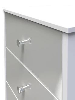 SWIFT Verity Ready Assembled 3 Drawer Bedside Cabinet -Home Comprehensive VNOIL SQ4 0000000563 GREY GLOSS SLd
