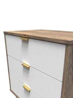 SWIFT Andie Ready Assembled 3 Drawer Chest -Home Comprehensive VNOIY SQ4 0000000013 WHITE SLd