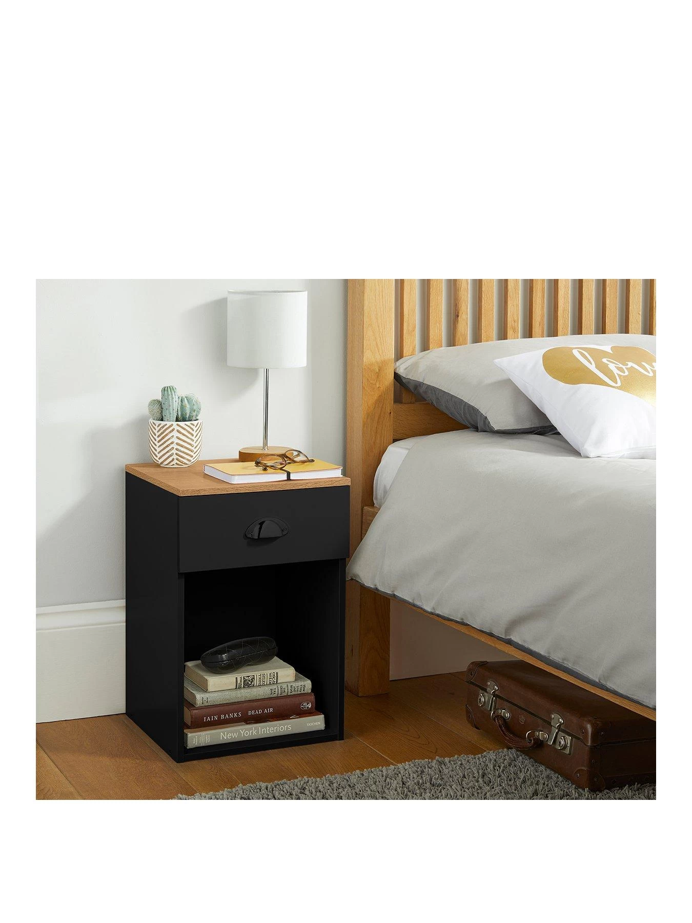 Lloyd Pascal Henley 1 Draw Bedside With Cup Handles 4 Lloyd Pascal Henley 1 Draw Bedside With Cup Handles - Image 2