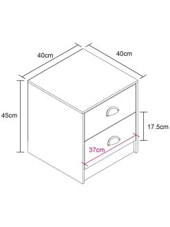 Lloyd Pascal Henley 2 Draw Bedside With Cup Handles 11 Lloyd Pascal Henley 2 Draw Bedside With Cup Handles -Home Comprehensive VNOJP SQ7 0000000540 BLACK OAK DGy