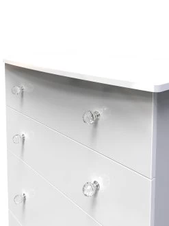 SWIFT Lumiere Ready Assembled 4 Drawer Deep Chest With Led Lights 9 SWIFT Lumiere Ready Assembled 4 Drawer Deep Chest With Led Lights -Home Comprehensive VNOJS SQ4 0000000559 WHITE GLOSS SLd