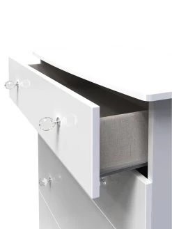 SWIFT Lumiere Ready Assembled 4 Drawer Deep Chest With Led Lights 10 SWIFT Lumiere Ready Assembled 4 Drawer Deep Chest With Led Lights -Home Comprehensive VNOJS SQ5 0000000559 WHITE GLOSS SLd1