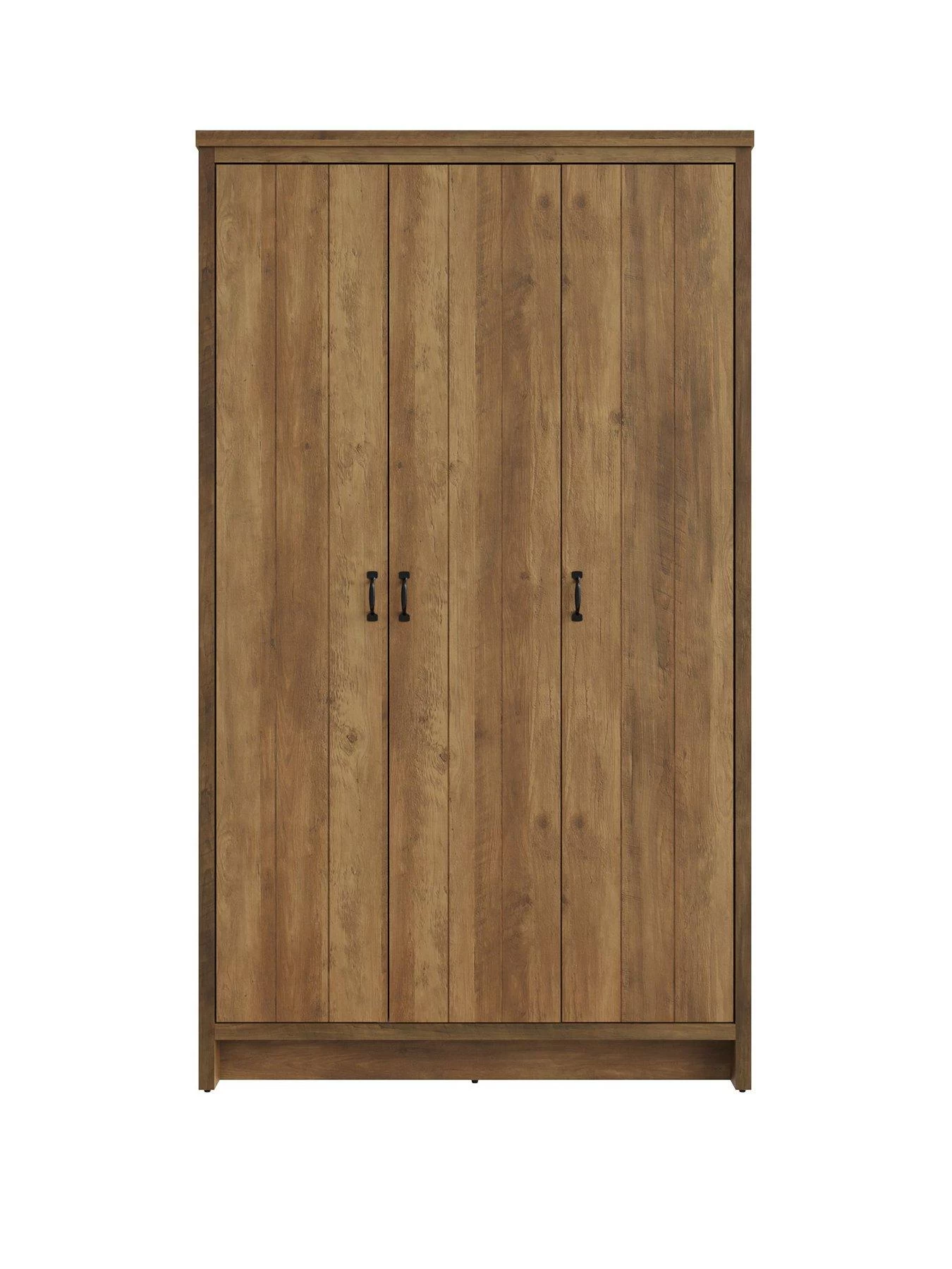 GFW Boston 3 Door Wardrobe - Oak 4 GFW Boston 3 Door Wardrobe - Oak - Image 2