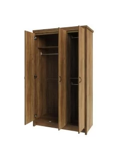 GFW Boston 3 Door Wardrobe - Oak 13 GFW Boston 3 Door Wardrobe - Oak -Home Comprehensive VNZYP SQ5 0000000006 OAK SLd1