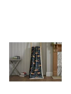 Deyongs Fox And Deer Sherpa Throw - Navy