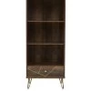 Premier Housewares Flori Bookcase 2 Premier Housewares Flori Bookcase -Home Comprehensive VO7KX SQ2 0000000143 BROWN SLf