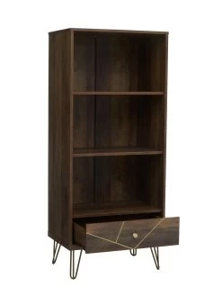 Premier Housewares Flori Bookcase -Home Comprehensive VO7KX SQ5 0000000143 BROWN SLd1