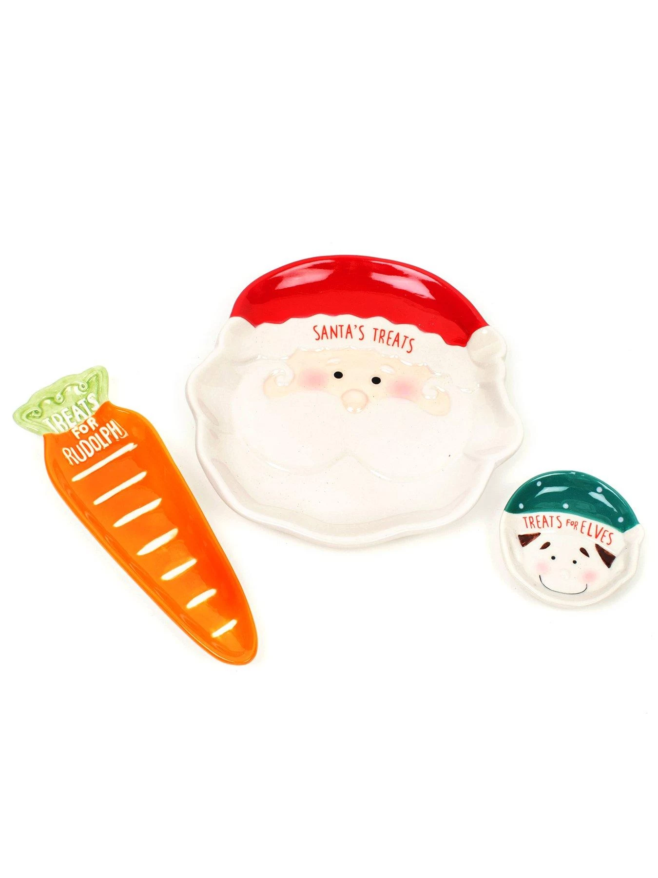 Very Home Set Of 3 Christmas Eve Dishes For Santa, Rudolph And Elves 4 Very Home Set Of 3 Christmas Eve Dishes For Santa, Rudolph And Elves - Image 2