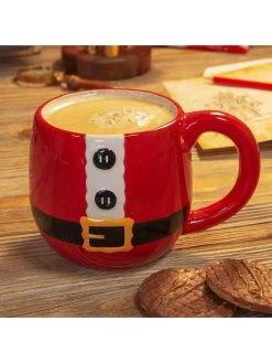Very Home Set Of 2 Santa & Mrs Claus Stackable Mugs 11.5cm -Home Comprehensive VOLEG SQ3 0000000017 RED SLd1