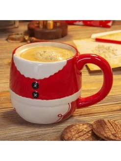 Very Home Set Of 2 Santa & Mrs Claus Stackable Mugs 11.5cm -Home Comprehensive VOLEG SQ4 0000000017 RED SLd2
