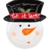 Very Home Snowman Christmas Plate 1 Very Home Snowman Christmas Plate -Home Comprehensive VOLEI SQ1 0000000269 WHITE BLACK SLf