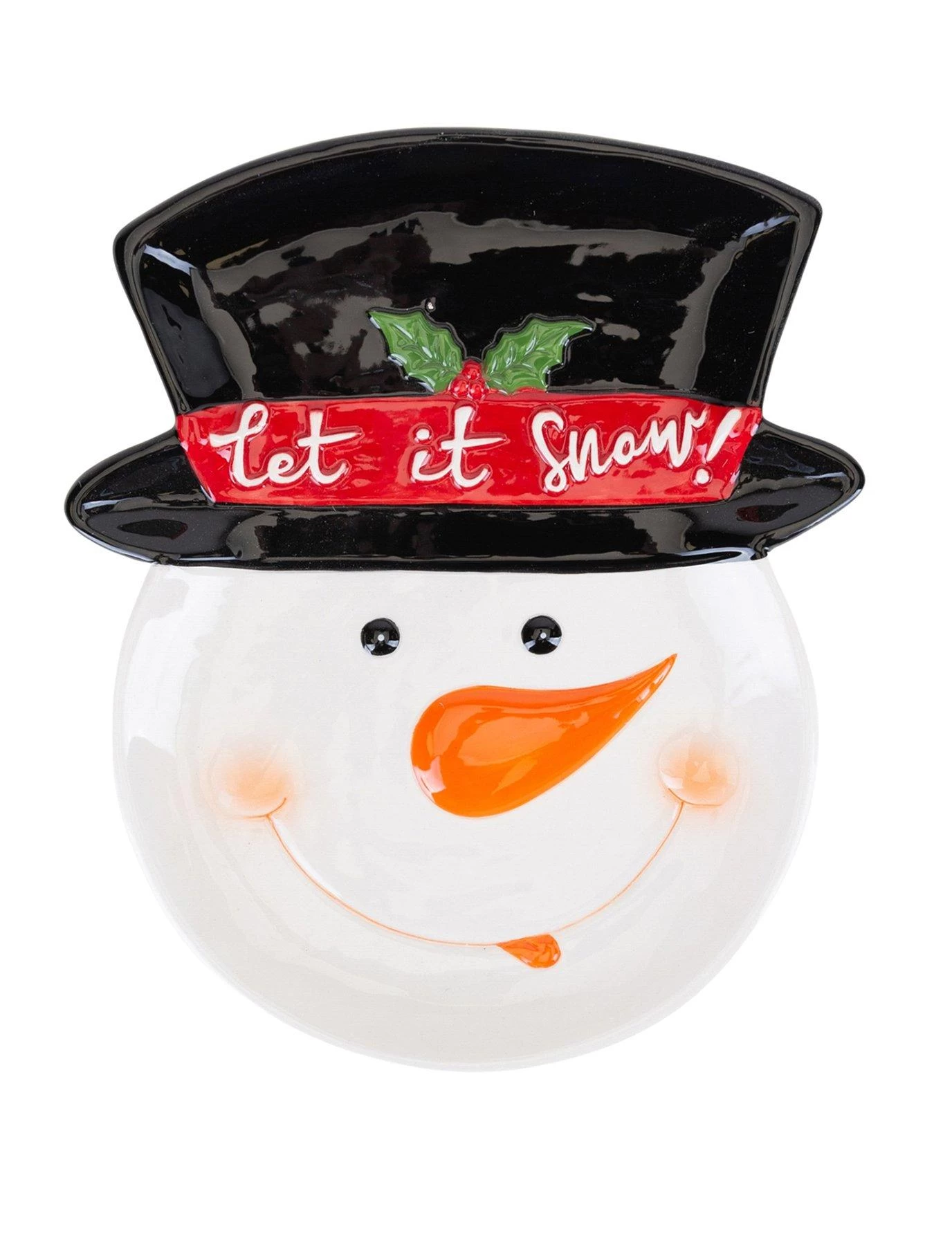 Very Home Snowman Christmas Plate 3 Very Home Snowman Christmas Plate