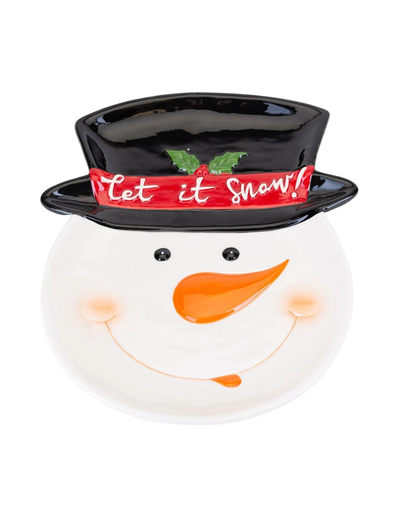Very Home Snowman Christmas Plate 4 Very Home Snowman Christmas Plate - Image 2