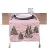 Very Home Hand Embroidered Christmas Table Runner - Pink -Home Comprehensive VOLEP SQ1 0000000173 PINK GREEN SLf