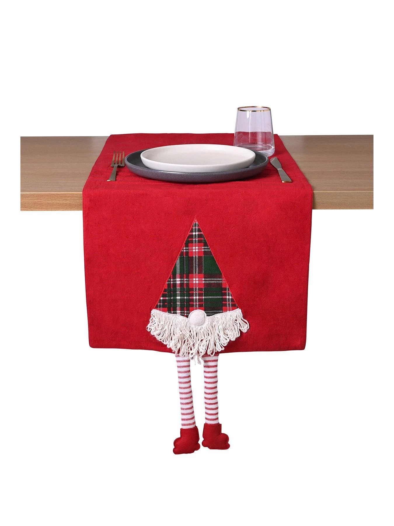 Very Home Gonk Christmas Table Runner - Red 3 Very Home Gonk Christmas Table Runner - Red