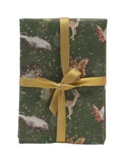 Very Home Set Of 4 Winter Wilds Napkins