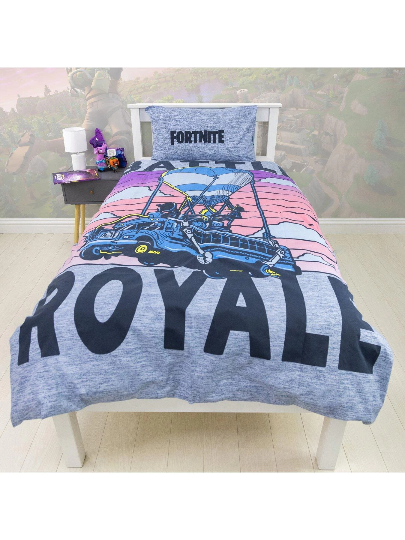 Fortnite Battle Royale Single Duvet Cover Set - Multi 3 Fortnite Battle Royale Single Duvet Cover Set - Multi