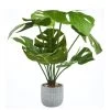 Very Home Large Faux Cheese Plant In Round Planter -Home Comprehensive VP0IZ SQ1 0000000047 GREEN SLf