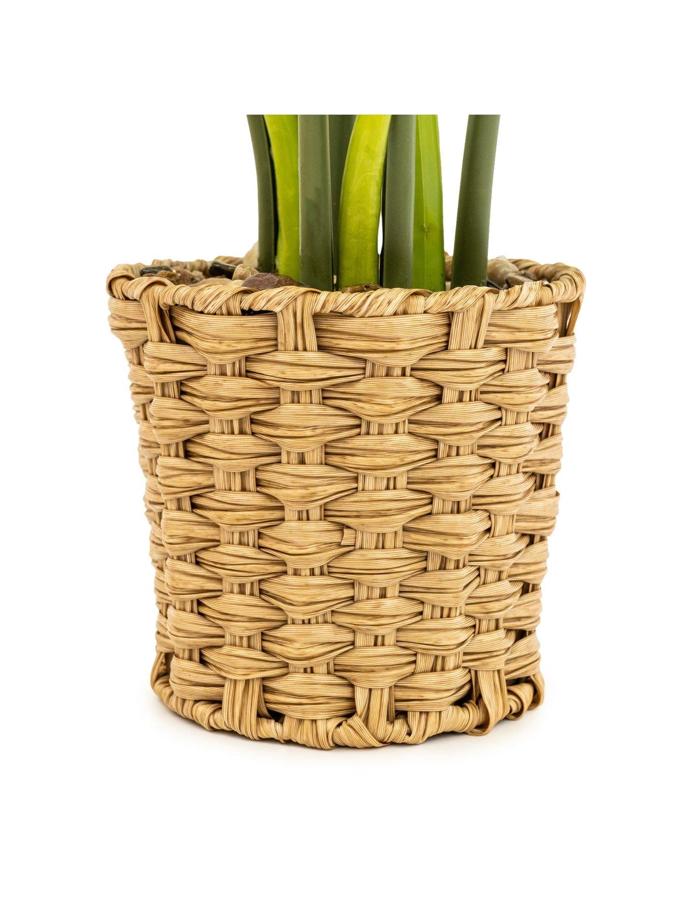 Very Home Faux Cheese Plant In Wicker Planter 4 Very Home Faux Cheese Plant In Wicker Planter - Image 2
