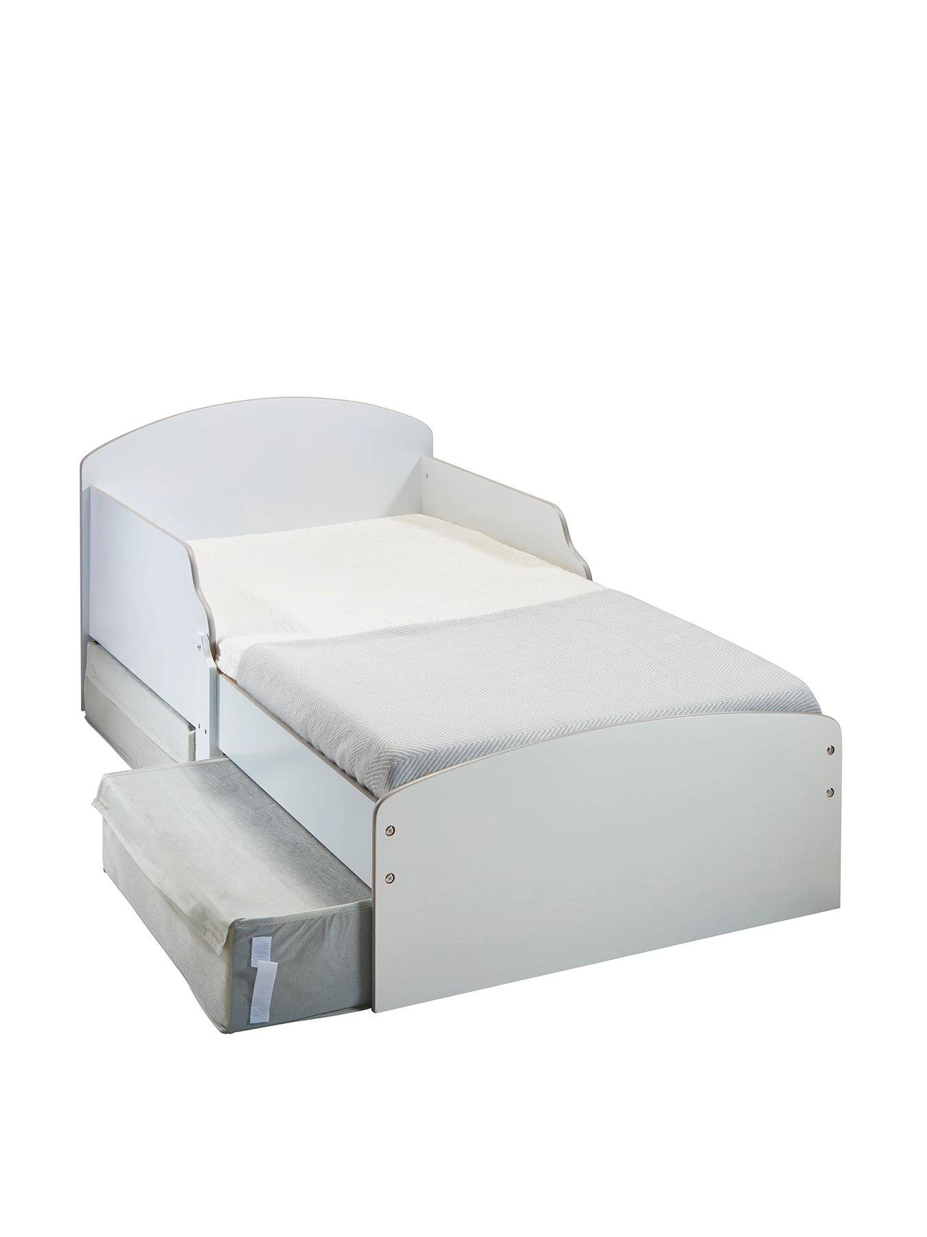 Hello Home Kids White Toddler Bed With 2 Underbed????Storage Drawers 4 Hello Home Kids White Toddler Bed With 2 Underbed????Storage Drawers - Image 2