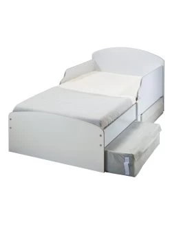 Hello Home Kids White Toddler Bed With 2 Underbed????Storage Drawers 10 Hello Home Kids White Toddler Bed With 2 Underbed????Storage Drawers -Home Comprehensive VP2Z1 SQ4 0000000013 WHITE SLd