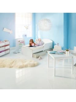 Hello Home Kids White Toddler Bed With 2 Underbed????Storage Drawers 12 Hello Home Kids White Toddler Bed With 2 Underbed????Storage Drawers -Home Comprehensive VP2Z1 SQ6 0000000013 WHITE SLd2