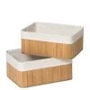 Premier Housewares Set Of Two Kankyo Bamboo Storage Boxes -Home Comprehensive VP8HJ SQ1 0000000088 NO COLOR SLf