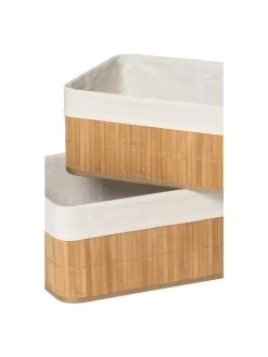 Premier Housewares Set Of Two Kankyo Bamboo Storage Boxes -Home Comprehensive VP8HJ SQ4 0000000088 NO COLOR SLd2